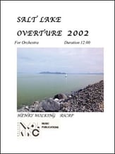 Salt Lake Overture 2002 Orchestra sheet music cover